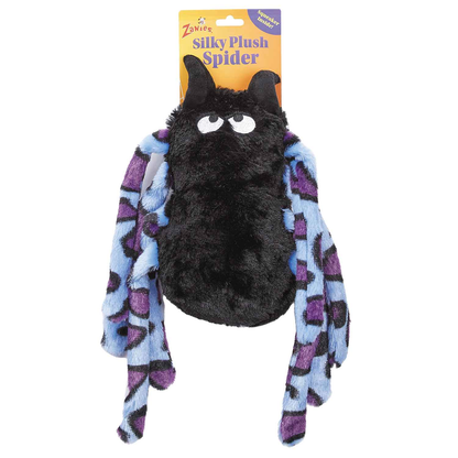 Zanies Silky Plush Spider Dog Toy - Haloween