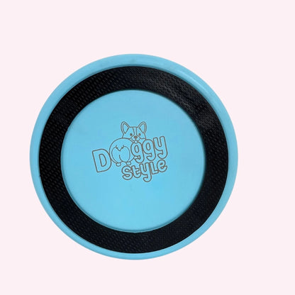 Metal Dog Bowl - Funny I Licked It So It's Mine - Blue Non Slip Pet Bowl