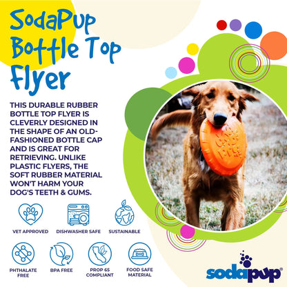 Durable Rubber Dog Frisbee - Made in USA