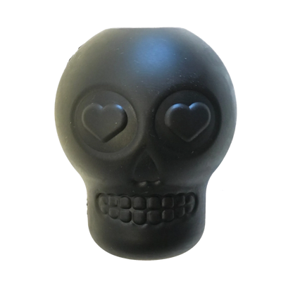 MKB Sugar Skull Durable Rubber Chew Toy & Treat Dispenser