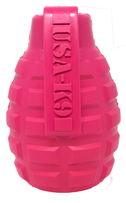 Puppy Chew Toy Grenade Dog Toy & Treat Dispenser for Teething Puppies - USA-K9  - Made in USA