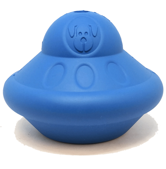 UFO Rubber Dog Chew Toy and Treat Dispenser