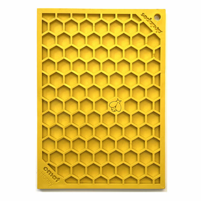 Pet Lick Mat - Honeycomb Design - Emat Enrichment Licking Mat