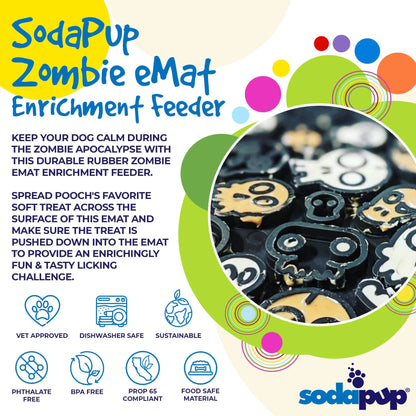 Lick Mat - Halloween Zombie - Emat Dog Enrichment