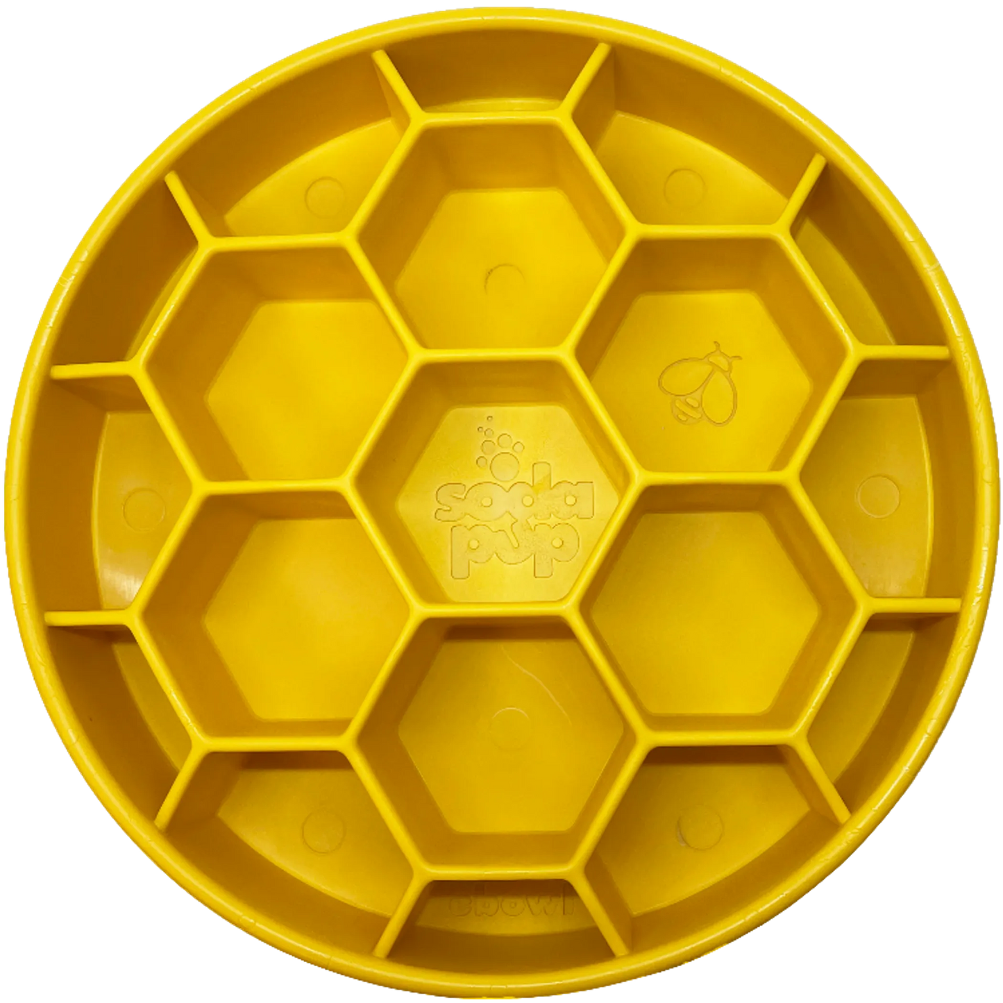 Honeycomb Slow Feed Dog Enrichment - 8" Slow Feeder Bowl for Dogs