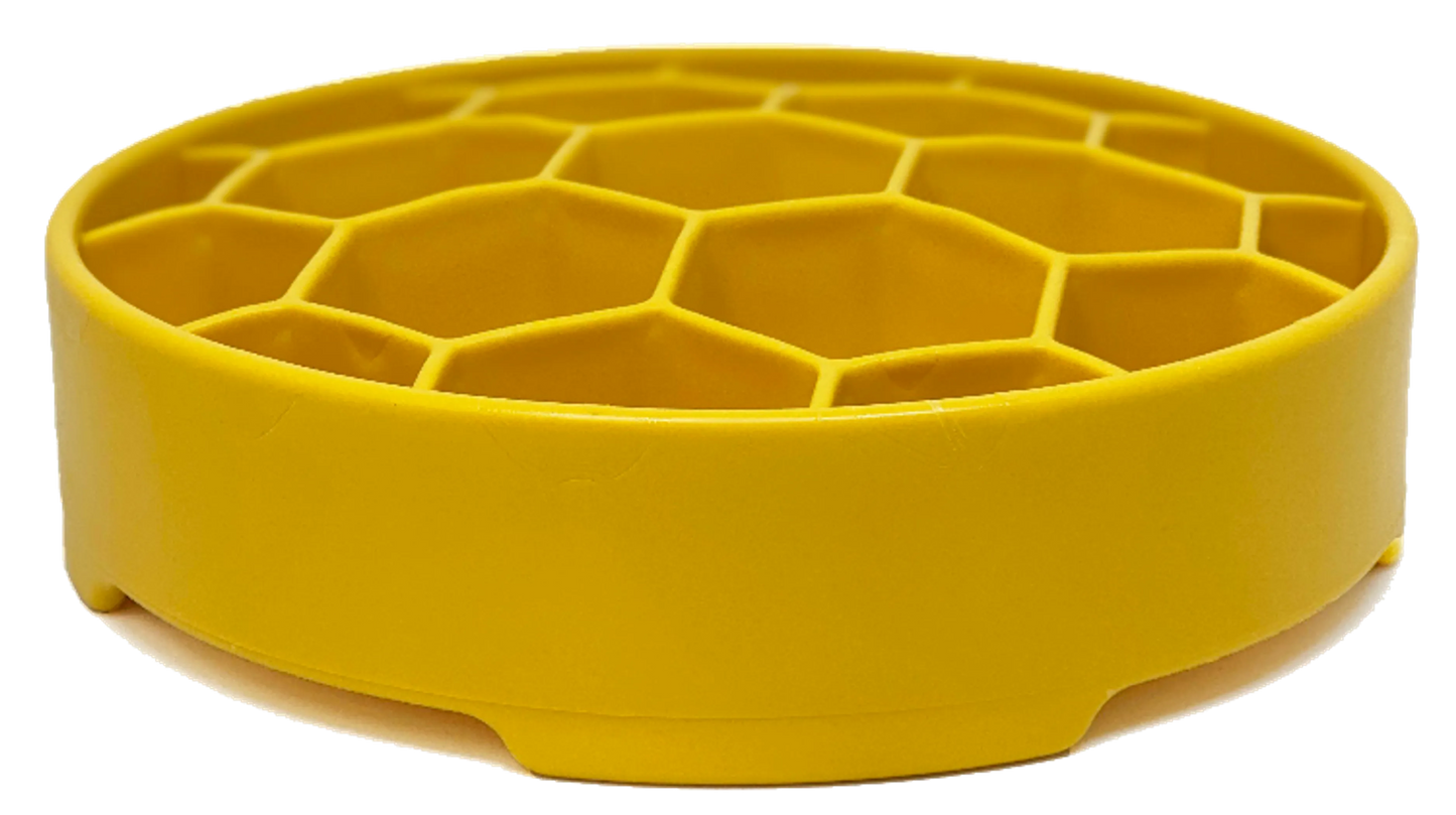 Honeycomb Slow Feed Dog Enrichment - 8" Slow Feeder Bowl for Dogs