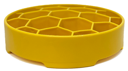 Honeycomb Slow Feed Dog Enrichment - 8" Slow Feeder Bowl for Dogs