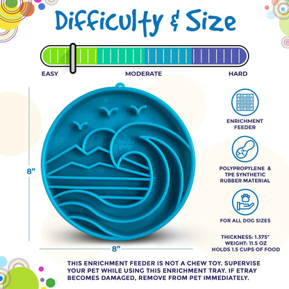 Baja Design eTray - Shallow Slow Feeder Dog Bowl for Enrichment