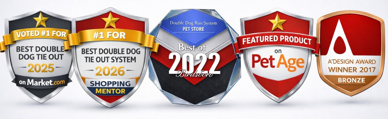Awards for Double Dog Run System Best Dog Tue out Stake