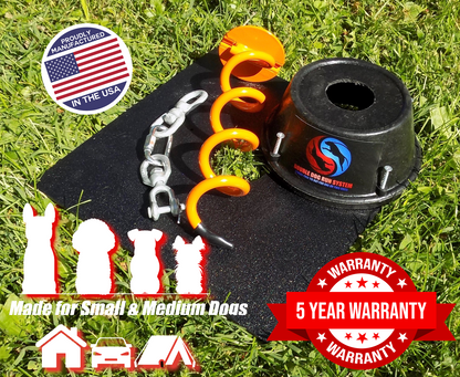 Double dog tie out system hot sale